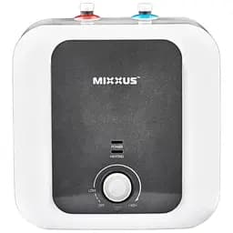 Водонагрівач Mixxus EWH-1215 Small Under під мийкою 15 л, 1500 Вт, мокрий ТЕН, вертикальний, квадратний, білий (WH0605)