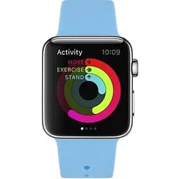 Ремінець Uwatch Silicone Strap for Apple Watch 38/40 mm Blue - мініатюра 3