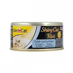 Вологий корм для котів GimCat Shiny Cat Filet 70 г (тунець та анчоус)