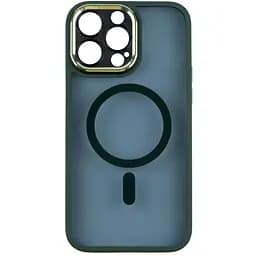 Чохол Creative TPU PC Metal Calais MagSafe Apple iPhone 14 Pro Max Green