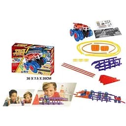 Трек канатный 1934 машинка на батарейках, препятствия уклон (6966385060173)