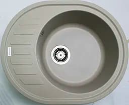 Кухонна мийка Adamant Ovum 615x495x200 Sand сахара 000008385, Sand - мініатюра 3