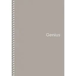 Зошит для записів Genius А5, в клітинку, спіраль, 80 л., бежевий (A5-080-6806K)