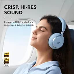 Бездротові навушники повнорозмірні Anker SoundCore Space One Blue (A3035G31) блакитні - мініатюра 5