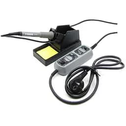 Паяльник WEP 908D з підставкою 65W, цифрова індикація, аналогове регулювання t 200-480 гр C, жало, з портативним блоком управління - мініатюра 3