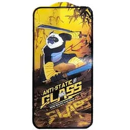 Захисне скло 5D Anti-static Panda (тех.пак) для Apple iPhone 15 Plus / 16 Plus (6.7) Чорний