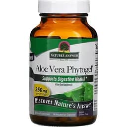Алое вера фитогель Nature's Answer Aloe Vera Phytogel 250 мг 90 капсул