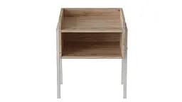 Тумба модульна Ferrum-decor Джузі 540x450x320 метал Білий ДСП Дуб Сан-Марино 16 мм (FRD-102976)