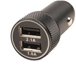 Автомобільний зарядний пристрій від прикурювача USB 2.1А та 1.0А (8789)