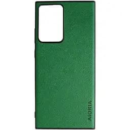 Чохол Aioria Cross Pattern Case для Samsung Galaxy Note 20 Ultra Green
