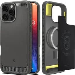 Чохол Spigen Rugged Armor MagSafe Gray для iPhone 16 Pro (ACS08116)