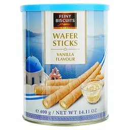 Вафельные трубочки Feiny Biscuits со сливками, вкусом ванили 400 г 