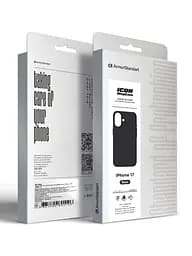 Силиконовый чехол с MagSafe для Apple iPhone 17, ICON2 MagCase, черный, противоударный, панель с мягкой подкладкой, защита всего корпуса, поддержка беспроводной зарядки, совместим с защитными стеклами и пленками, ArmorStandart (ARM86247) - мініатюра 10