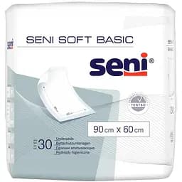 Пелюшки гігієнічні універсальні Seni Soft Basic 90см*60см, 30 шт.