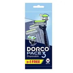 Бритви одноразові Dorco Pace3, 3 леза 4 шт.