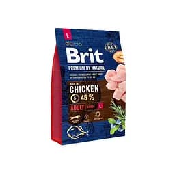 Сухой корм Brit Premium Adult L 3 кг для взрослых собак больших пород (весом от 25 до 45 кг)