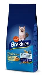Сухий корм для кішок Brekkies Cat Delice Fish 20 кг з рибою, хрусткі крокети з тунцем та лососем