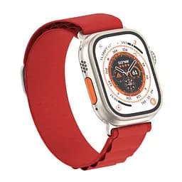 Ремінець для Apple Watch 42 (Series 11-10)/41/40/38, червоний, Alpine Loop Alpina Band, тканинний поліестеровий ремінець для смарт-годин, дихаючий, для активного відпочинку та спорту, ArmorStandart (ARM81046) - мініатюра 2