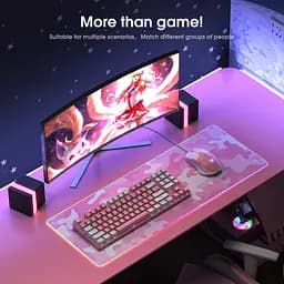 Комп'ютерна мишка Onikuma ігрова C16 з RGB підсвіткою 7200 DPI 8 кнопок дротова для ПК і ноутбука рожева - мініатюра 8