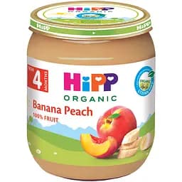 Органическое фруктовое пюре HiPP Персики с бананами 125 г