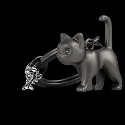 Брелок Metalmorphose Black cat theme with fish bone charm (8000020806899)