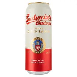 Упаковка пива Budweiser Budvar Original світлого 5% 12 л з/б (0.5 л х 24 шт.) - мініатюра 2