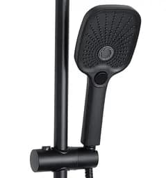 Душова система універсальна Qtap Gemini Black Matt з виливом QTGEM111BLM45686 - мініатюра 2