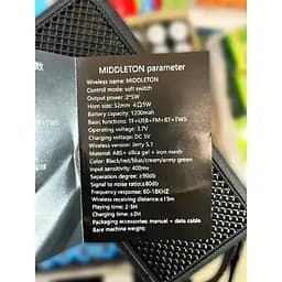 Портативна колонка спікер Middleton speaker акумуляторна переносна IP67 Bluetooth функція Powerbank - мініатюра 5
