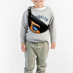 Сумка-бананка детская Хот Вилс "Hot Wheels" с принтом ,32х15см,сумка для мальчика  через плечо (00156)