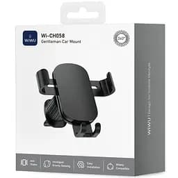 Автотримач WIWU CH058 Gentleman air outlet Black - мініатюра 2