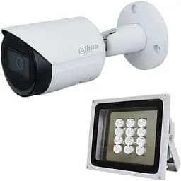 Комплект: IP-видеокамера Dahua 2 Мп DH-IPC-HFW2230SP-S-S2 (2.8 мм) + ИК-прожектор Lightwell LW12-100IR60-220