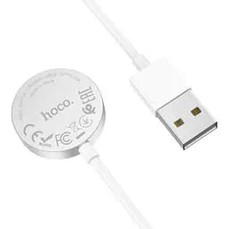 Заряджання кабель магнітний HOCO CW39 Wireless charger USB для iWatch 1 - 7 / SE біле - мініатюра 5