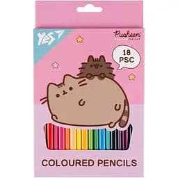 Карандаши цветные Yes Pusheen 18 шт. (290733)