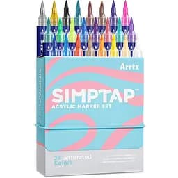 Акриловые маркеры Arrtx Simptap AACM-0724B, 24 цвета