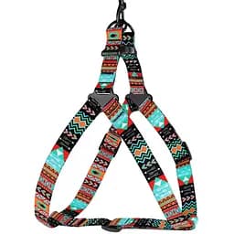 Шлея для собак BronzeDog Urban Орнамент ацтеки L 58-71 см
