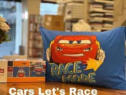 Підлітковий комплект Disney Cars let's Race Ранфорс / простирадло на резинці Tac pbe0051179 - мініатюра 2