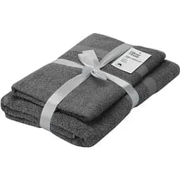 Набір рушників махрових Ardesto Splendid 50х90 см 70х140 см 2 шт. 100% бавовна темно-сірий (ART2359DG) 