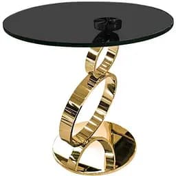 Столик журнальний Frisco Круглый Ринг золото 60х60х55 см 