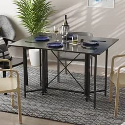 Стол-книга трансформер Спайдер Ferrum-decor 750x1150x880 Черный металл ДСП Сосна Кембра 16 мм (FRD-105090)