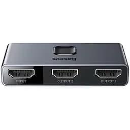 Сплиттер - видео переходник - хаб - Baseus Matrix HDMI Splitter (2in1or 1in2) (CAHub-BC0G)