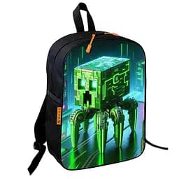 Рюкзак школьный детский Майнкрафт Крипер «Minecraft» 36х27 см для мальчика (01038)
