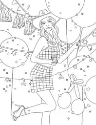Розмальовка Жорж #girls#fashion#party (Z101110У) - мініатюра 6