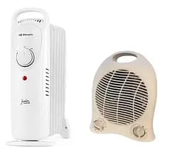 Обігрівач масляний + тепловентилятор 2000Вт