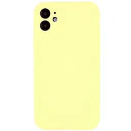Чехол Epik Silicone Case Full Camera Protective AA NO LOGO для Apple iPhone 12 6.1 Желтый/Mellow Yellow