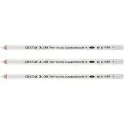 Набор карандашей для рисунка Cretacolor Белый масляный мягкий 3 шт. 