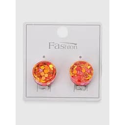 Сережки на клипсі для дівчинки XF11118 Кораловий (2000990555564)