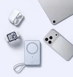 Магнітний павербанк Ugreen PB594 з бездротовою MagSafe зарядкою блакитний 30W 10000 мАч - мініатюра 8