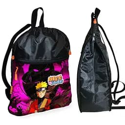 Рюкзак-мешок для обуви,спортивной формы Аниме Наруто Акацуки детская сумка для сменки с расширителем (01205)