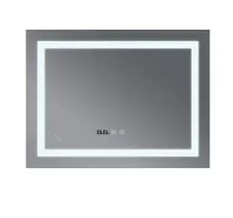 Дзеркало Mixxus WARM MR02-70x50-CASE з LED Touch, Anti-fog, димером, регулюванням яскравості, годинником (MI6669) - мініатюра 2