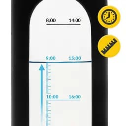 Пляшка для води 4FIZJO спортивна 1000 мл скляна Black (P-5905973403917) - мініатюра 7